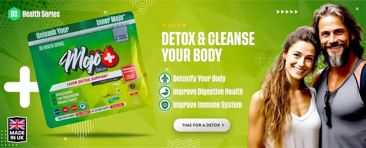 Mojo Detox リバーデトックスサポート — 体をデトックスしてクレンズ：体をデトックスし、消化健康を改善、免疫システムアップ。デトックスの時間だ。